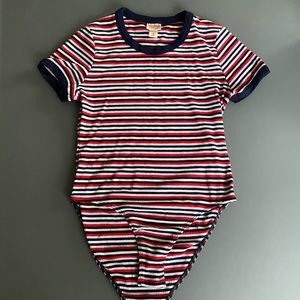 Red White and Blue Body Suit